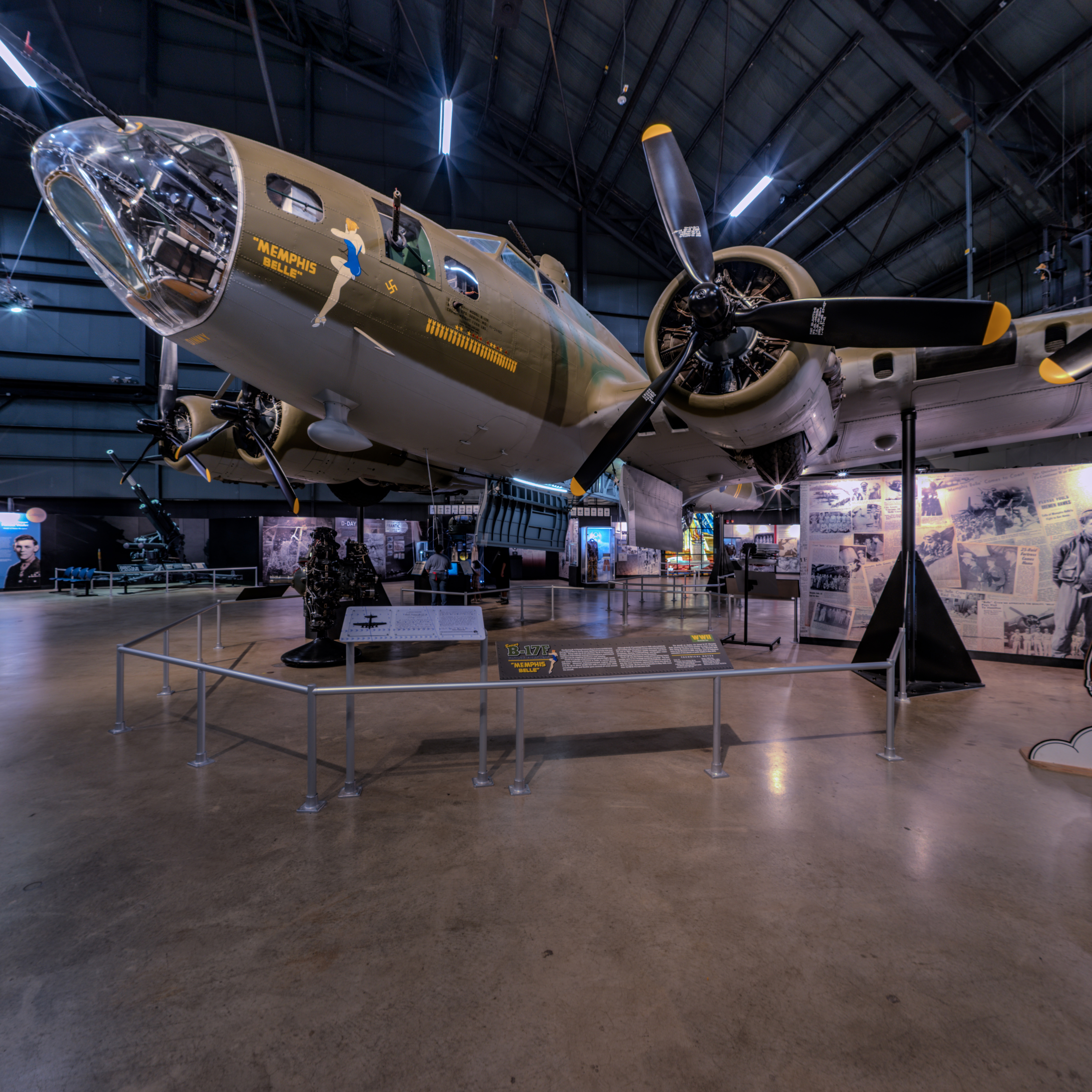 Memphis Belle aircraft at National Museum of the U.S. Air Force